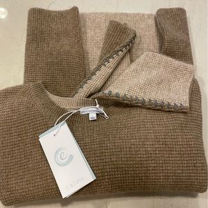 NWT Johnny Was Calme 100% Cashmere Sweater. Size Large